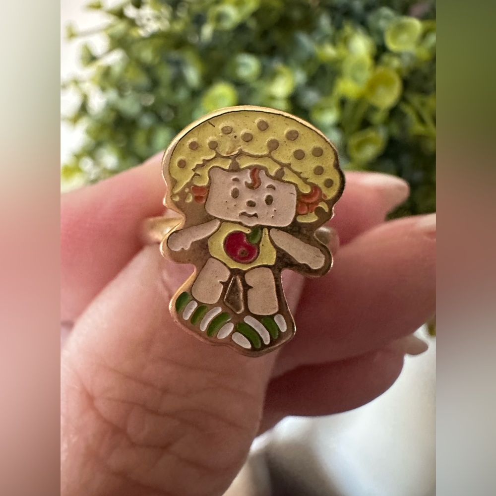 Strawberry Shortcake APPLE DUMPLING Enameled Ring‎ AGC 1980